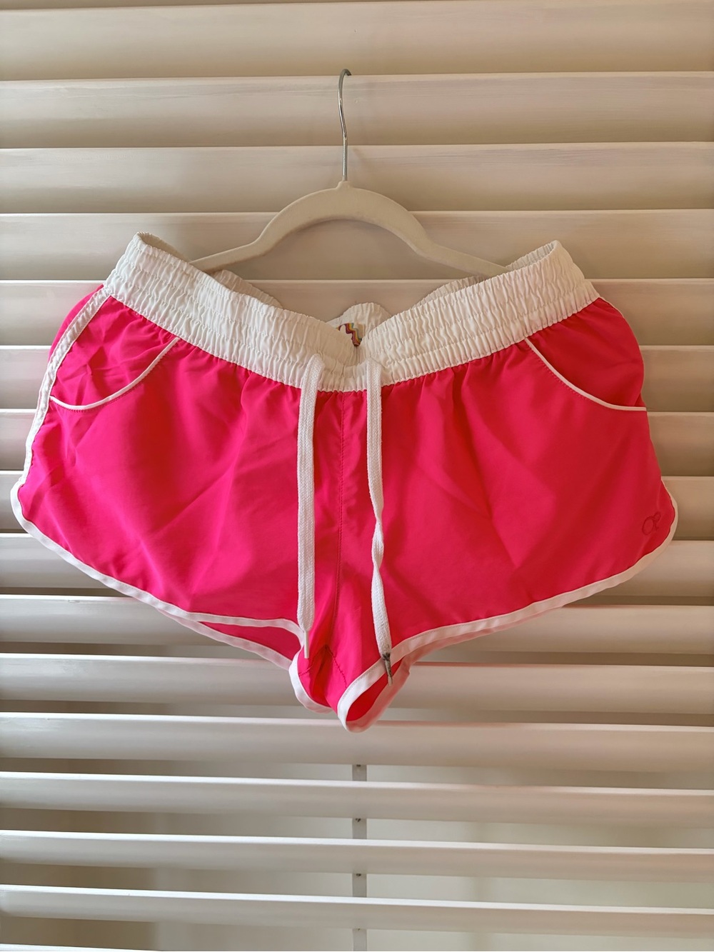 Vintage OP Hot Pink Women’s Drawstring Athletic Shorts